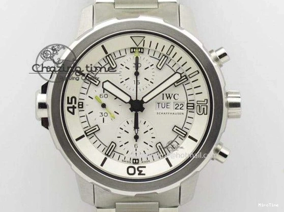 MIROTIME 0126 Pilot Chrono SS AZF 1:1 Best Edition Black Dial Orange Markers on Brown Leather Strap A EasyCare 7065